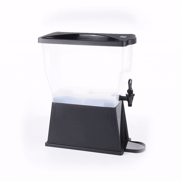 Bev Tek 3 gal Black Beverage Dispenser - 16" x 8" x 21" - 1 count box