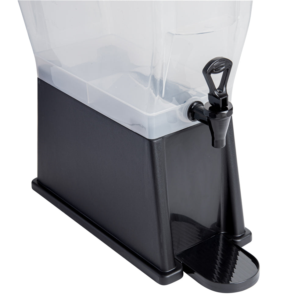 Bev Tek 3 gal Black Beverage Dispenser - 16" x 8" x 21" - 1 count box