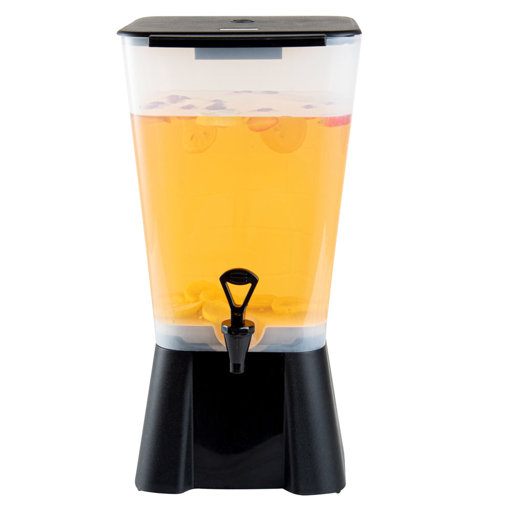 Bev Tek 5 gal Black Beverage Dispenser - 12 1/2" x 11" x 22" - 1 count box