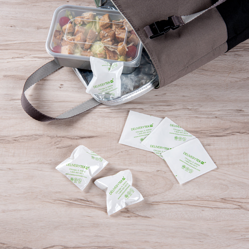 Delivery Tek Plastic Shipping Ice Pack - 2 3/4" x 2 1/2" - 100 count box