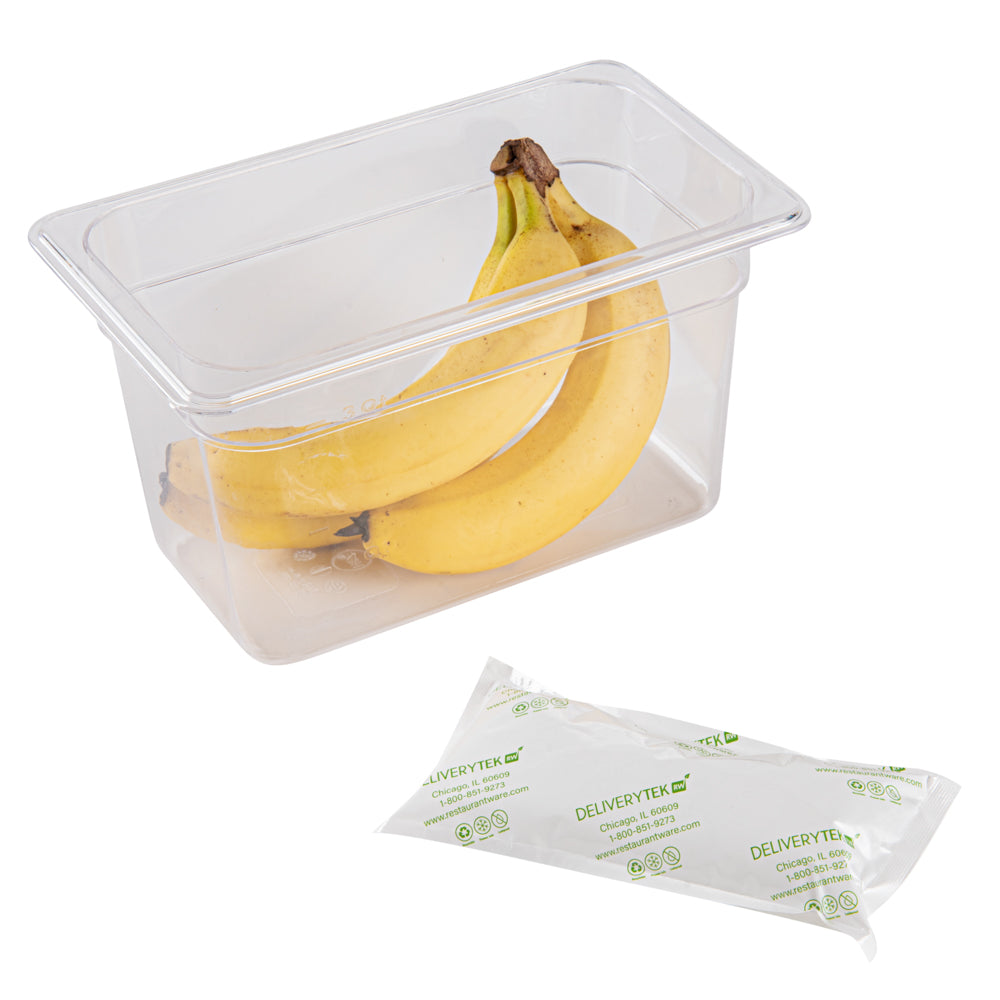 Delivery Tek Plastic Shipping Ice Pack - 7 3/4" x 3 3/4" - 100 count box