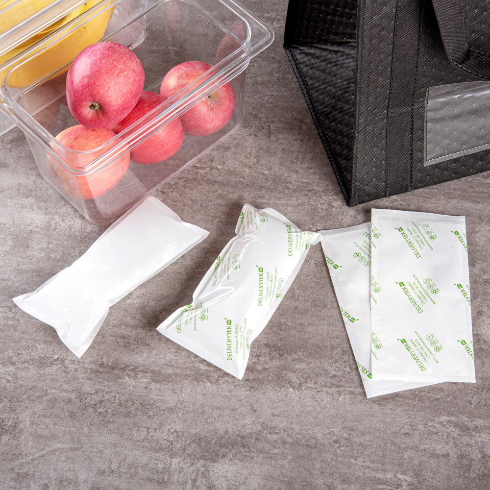 Delivery Tek Plastic Shipping Ice Pack - 7 3/4" x 3 3/4" - 100 count box