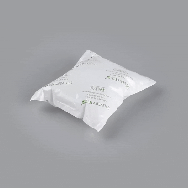 Delivery Tek Plastic Shipping Ice Pack - 6 1/4" x 5" - 100 count box