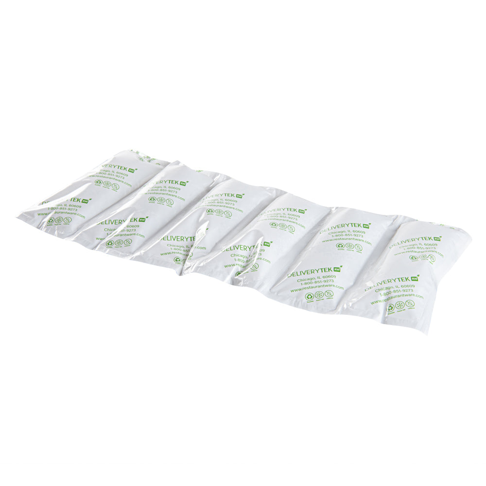 Delivery Tek Plastic Shipping Ice Pack - 1 x 6 Cells - 15 1/4" x 5 3/4" - 10 count box