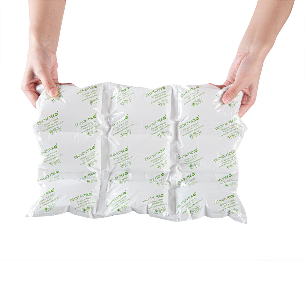 Delivery Tek Plastic Shipping Ice Pack - 3 x 3 Cells - 15 1/4" x 11 1/2" - 100 count box