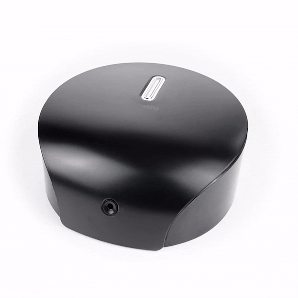 Clean Tek Professional Black Plastic Toilet Paper Dispenser - 11 1/2" x 5 1/4" x 11 3/4" - 1 count box