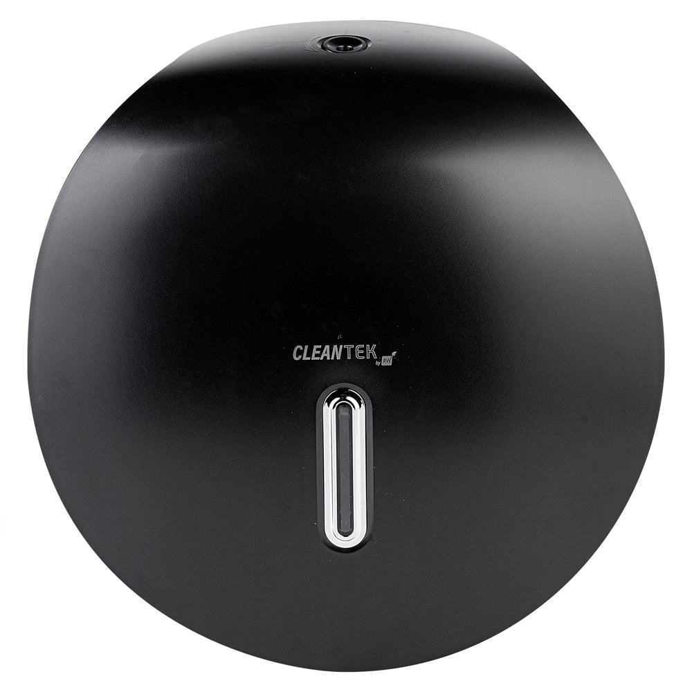 Clean Tek Professional Black Plastic Toilet Paper Dispenser - 11 1/2" x 5 1/4" x 11 3/4" - 1 count box