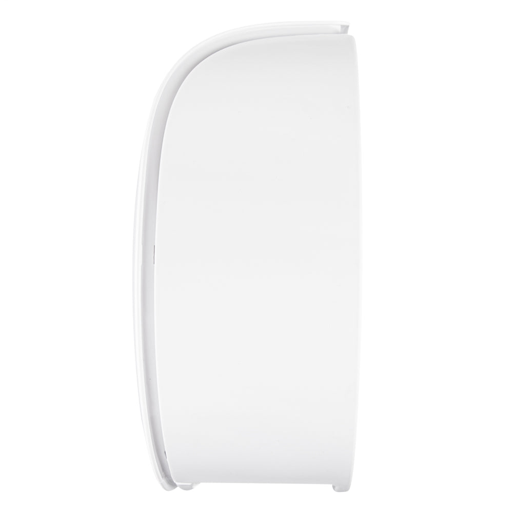 Clean Tek Professional White Plastic Toilet Paper Dispenser - 11 1/2" x 5 1/4" x 11 3/4" - 1 count box