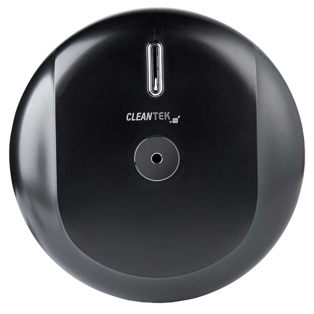 Clean Tek Professional Black Plastic 7 3/4" Center Pull Paper Towel Dispenser - 10 3/4" x 6 1/4" x 10 3/4" - 1 count box
