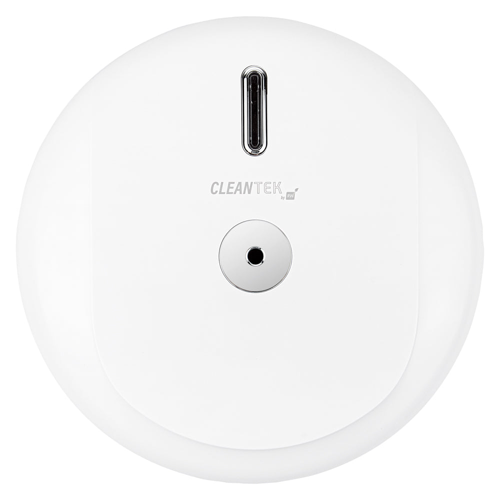 Clean Tek Professional White Plastic 7 3/4" Center Pull Paper Towel Dispenser - 10 3/4" x 10 3/4" x 6 1/4" - 1 count box