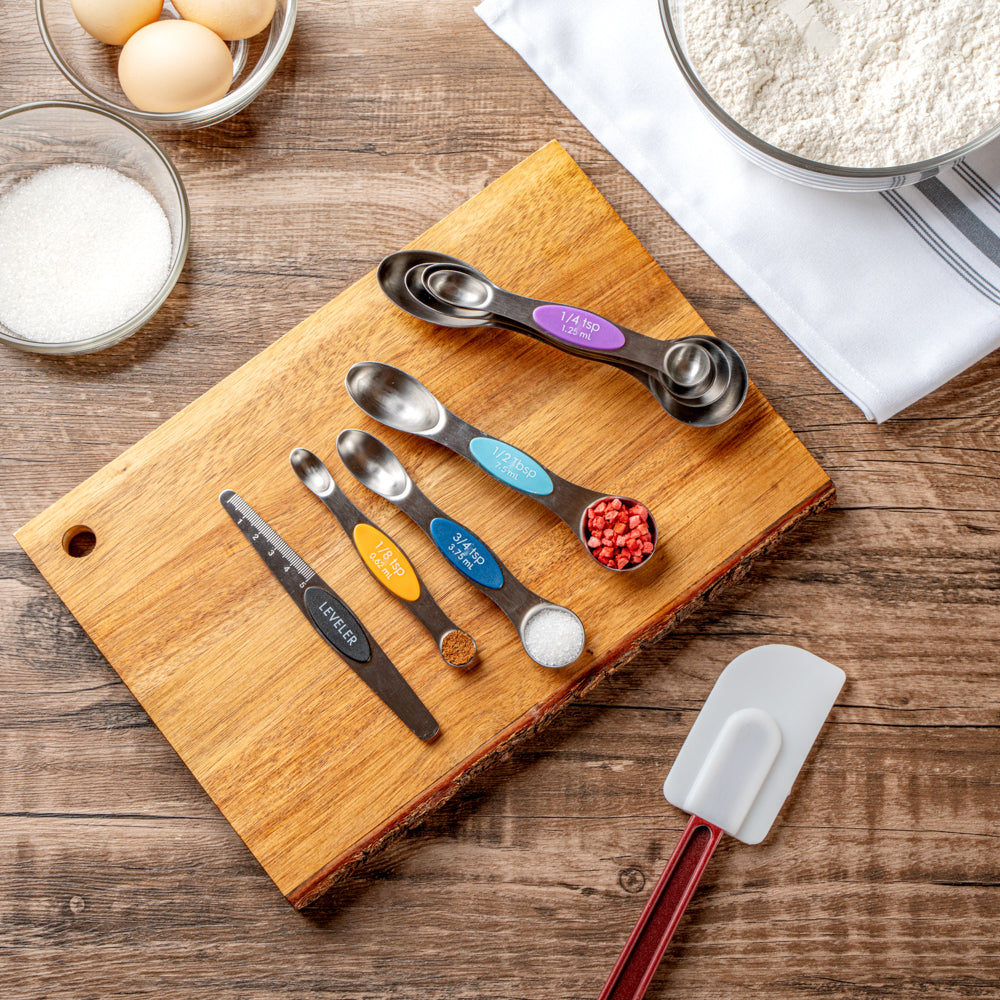 Met Lux Assorted Stainless Steel Measuring Spoon Set - 8-Piece, Magnetic - 1 count box