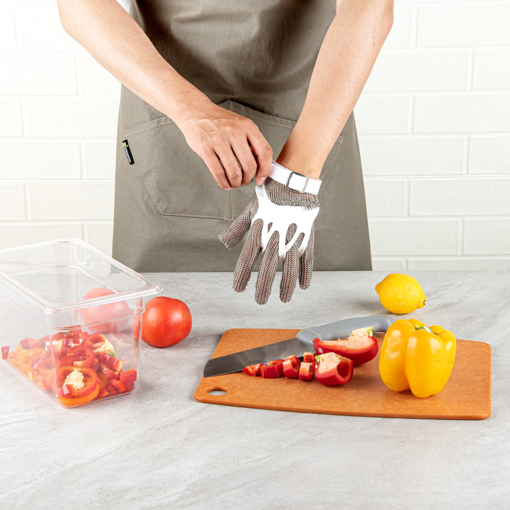 Life Protector Stainless Steel Mesh Small Cut-Resistant Glove - Level 9, Food Safe - 9 1/4" x 4 3/4" - 1 count box