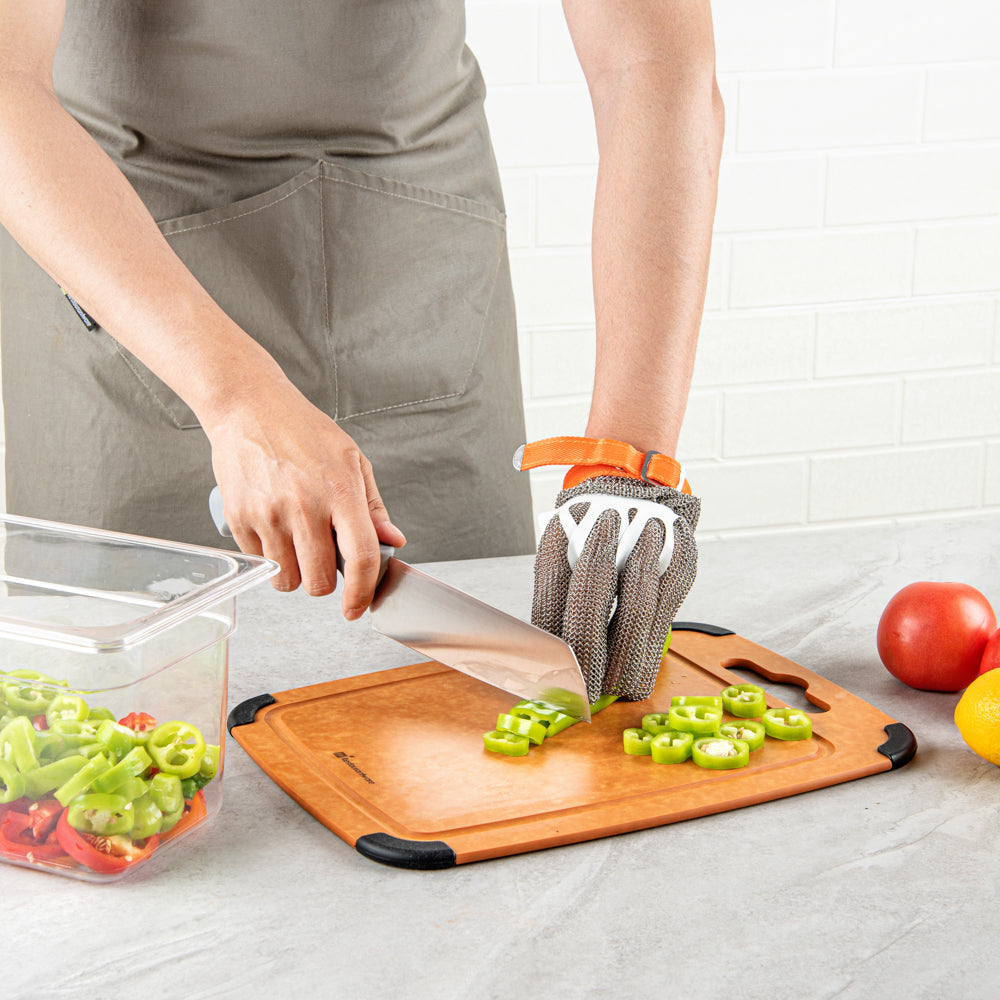 Life Protector Stainless Steel Mesh Extra Large Cut-Resistant Glove - Level 9, Food Safe - 10 1/4" x 5 1/4" - 1 count box