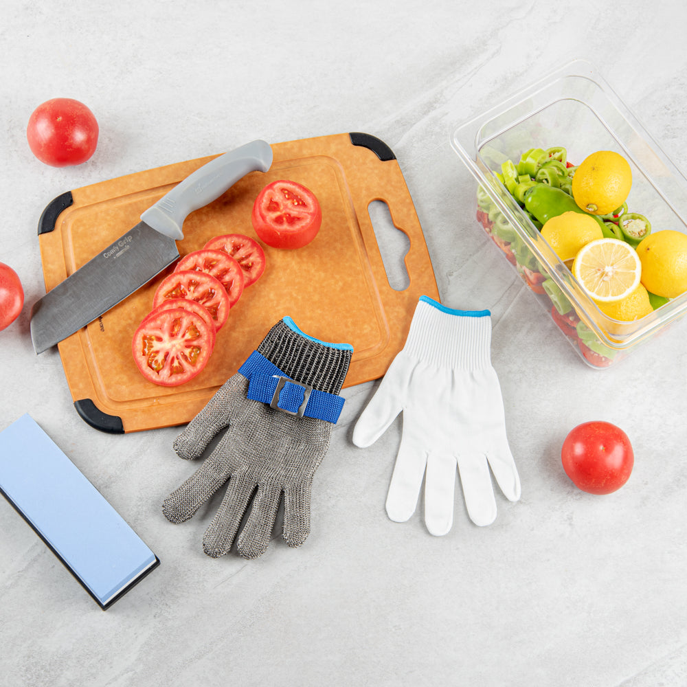 Life Protector Fiber / Stainless Steel Mesh Medium Cut-Resistant Glove - Level 9, Food Safe - 9 1/4" x 4" - 1 count box
