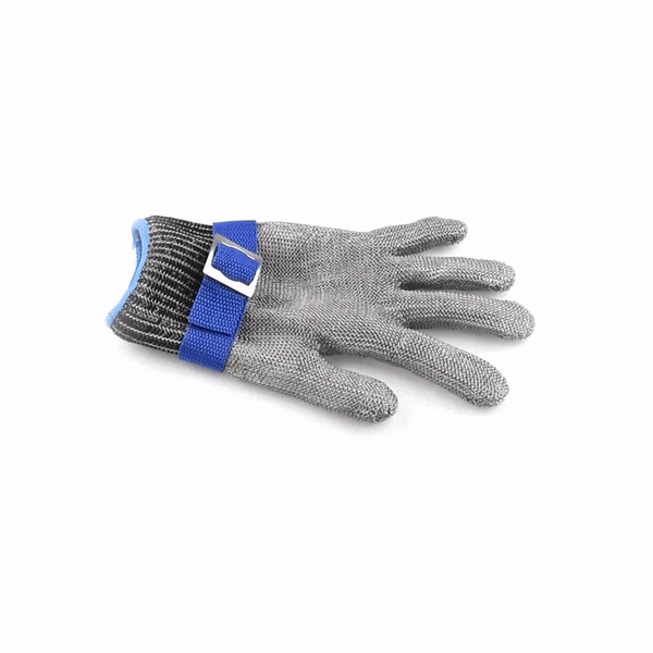 Life Protector Fiber / Stainless Steel Mesh Medium Cut-Resistant Glove - Level 9, Food Safe - 9 1/4" x 4" - 1 count box