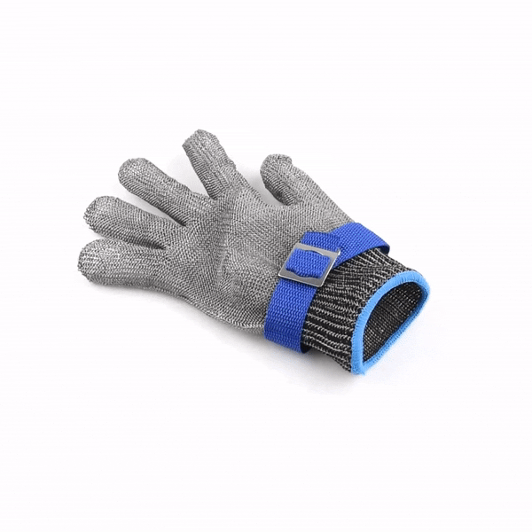 Life Protector Fiber / Stainless Steel Mesh Extra Large Cut-Resistant Glove - Level 9, Food Safe - 10" x 4 1/4" - 1 count box