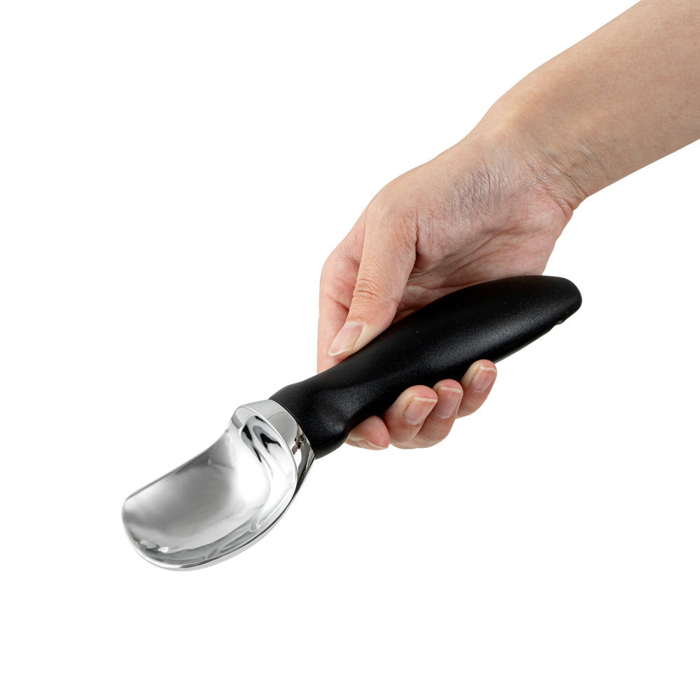 Comfy Grip Black Metal Ice Cream Scoop - 7 3/4" x 2" x 1 3/4" - 1 count box