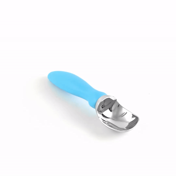 Comfy Grip Blue Metal Ice Cream Scoop - 7 3/4" x 2" x 1 3/4" - 1 count box