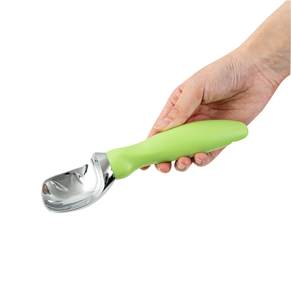 Comfy Grip Green Metal Ice Cream Scoop - 7 3/4" x 2" x 1 3/4" - 1 count box