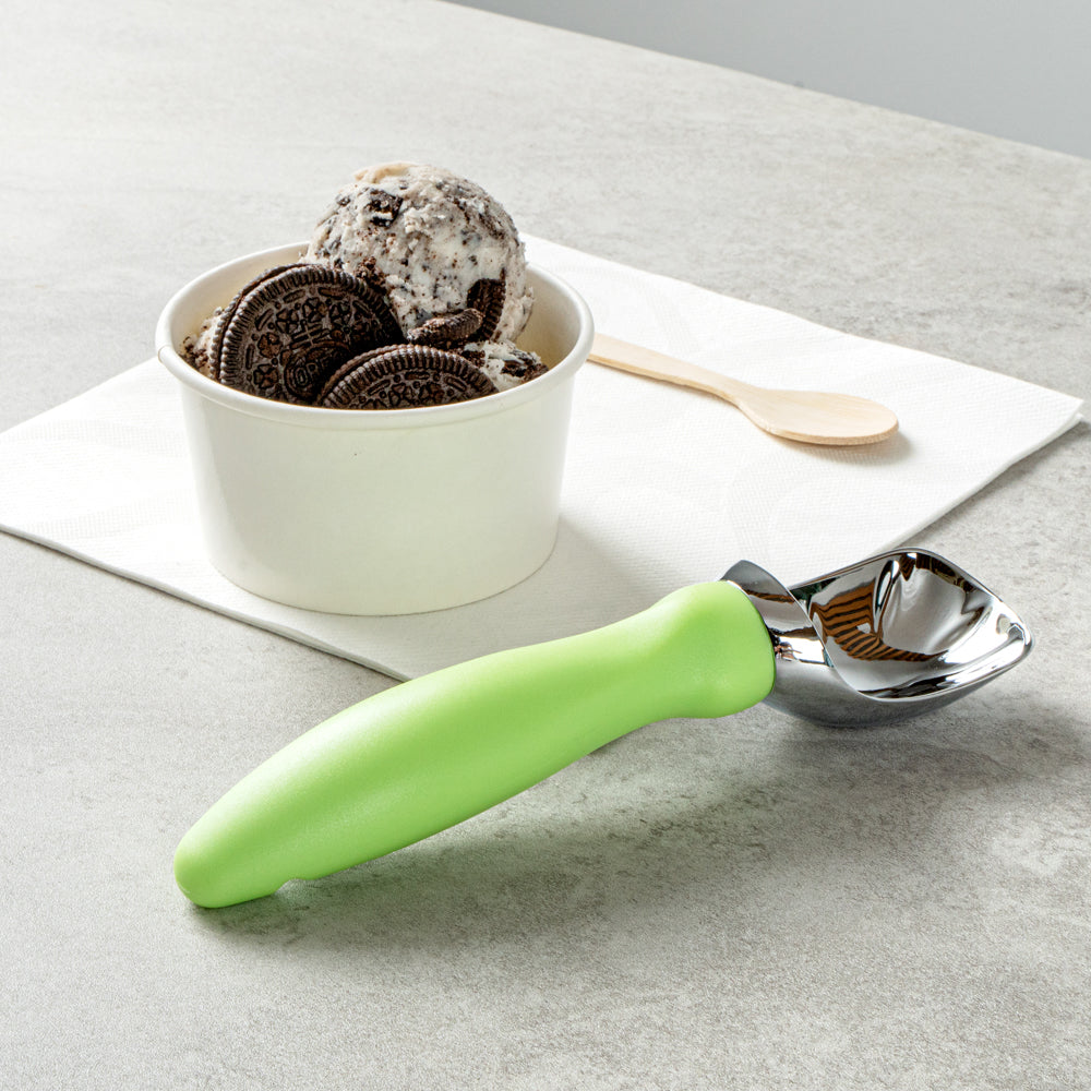 Comfy Grip Green Metal Ice Cream Scoop - 7 3/4" x 2" x 1 3/4" - 1 count box