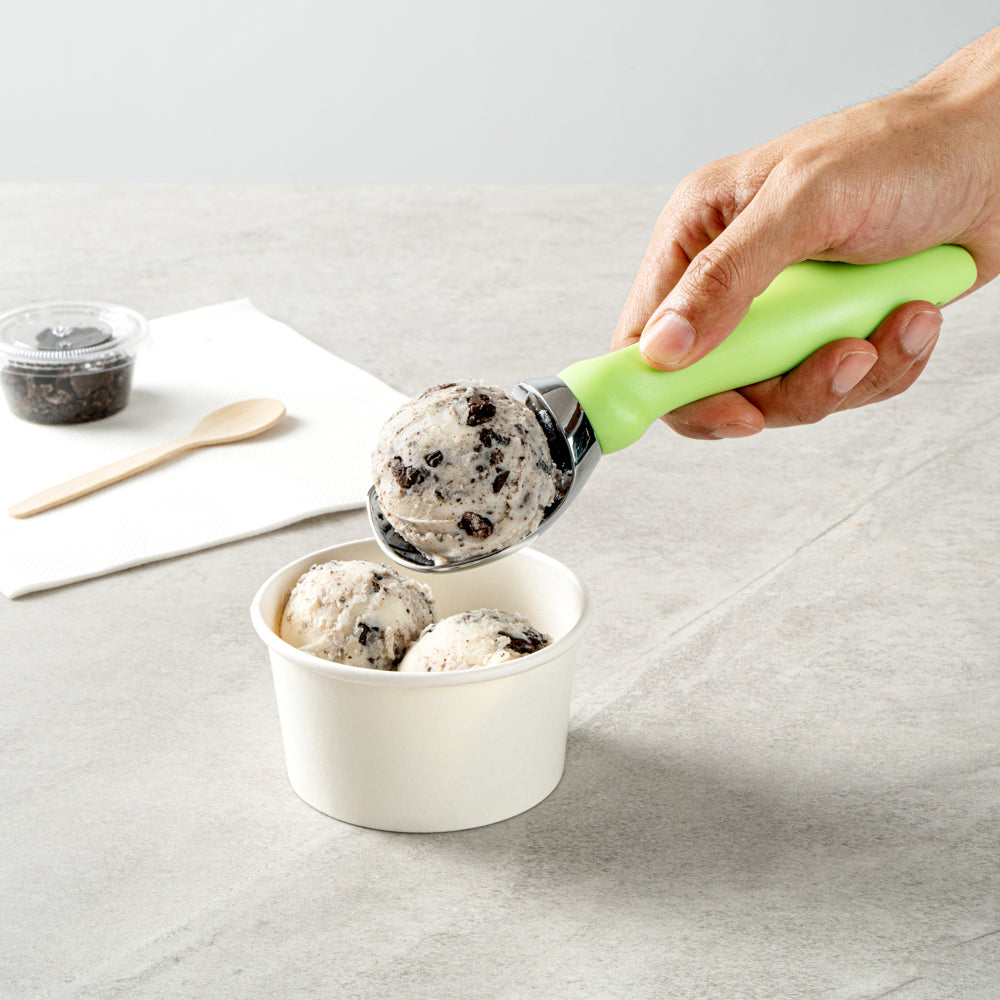 Comfy Grip Green Metal Ice Cream Scoop - 7 3/4" x 2" x 1 3/4" - 1 count box