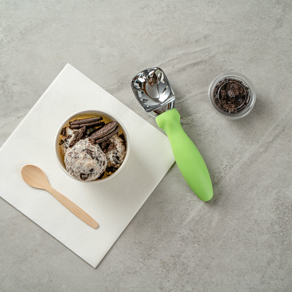 Comfy Grip Green Metal Ice Cream Scoop - 7 3/4" x 2" x 1 3/4" - 1 count box