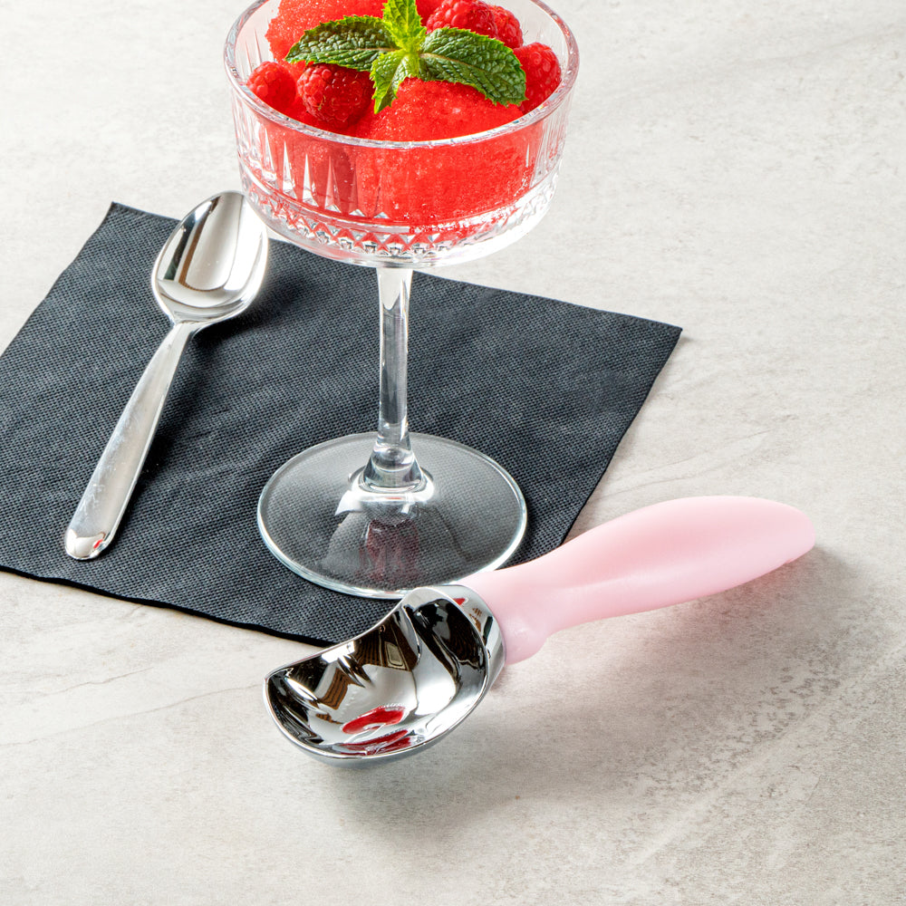 Comfy Grip Pink Metal Ice Cream Scoop - 7 3/4" x 2" x 1 3/4" - 1 count box