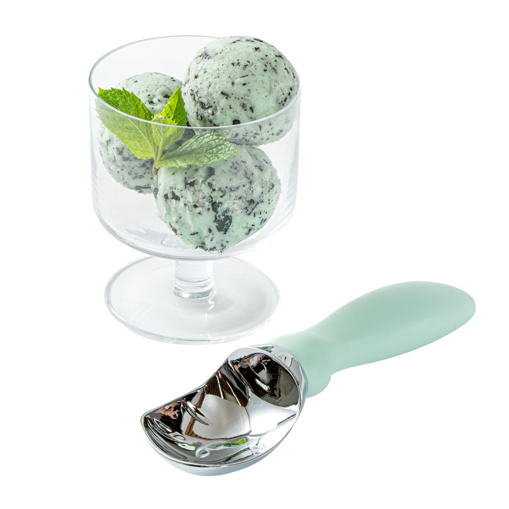 Comfy Grip Teal Metal Ice Cream Scoop - 7 3/4" x 2" x 1 3/4" - 1 count box