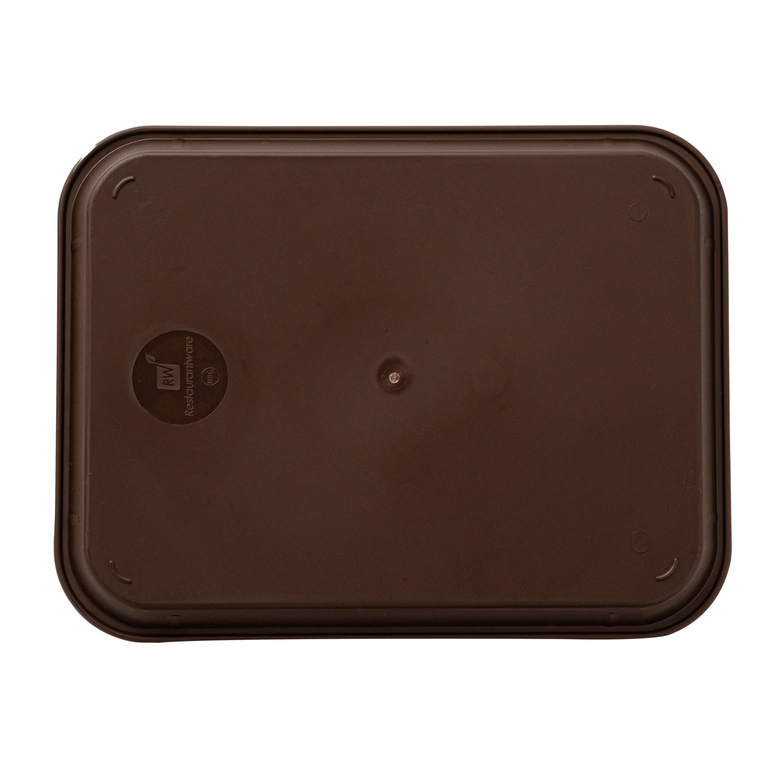 Chef 101 Rectangle Brown Plastic Fast Food Tray - 10" x 14" - 50 count box