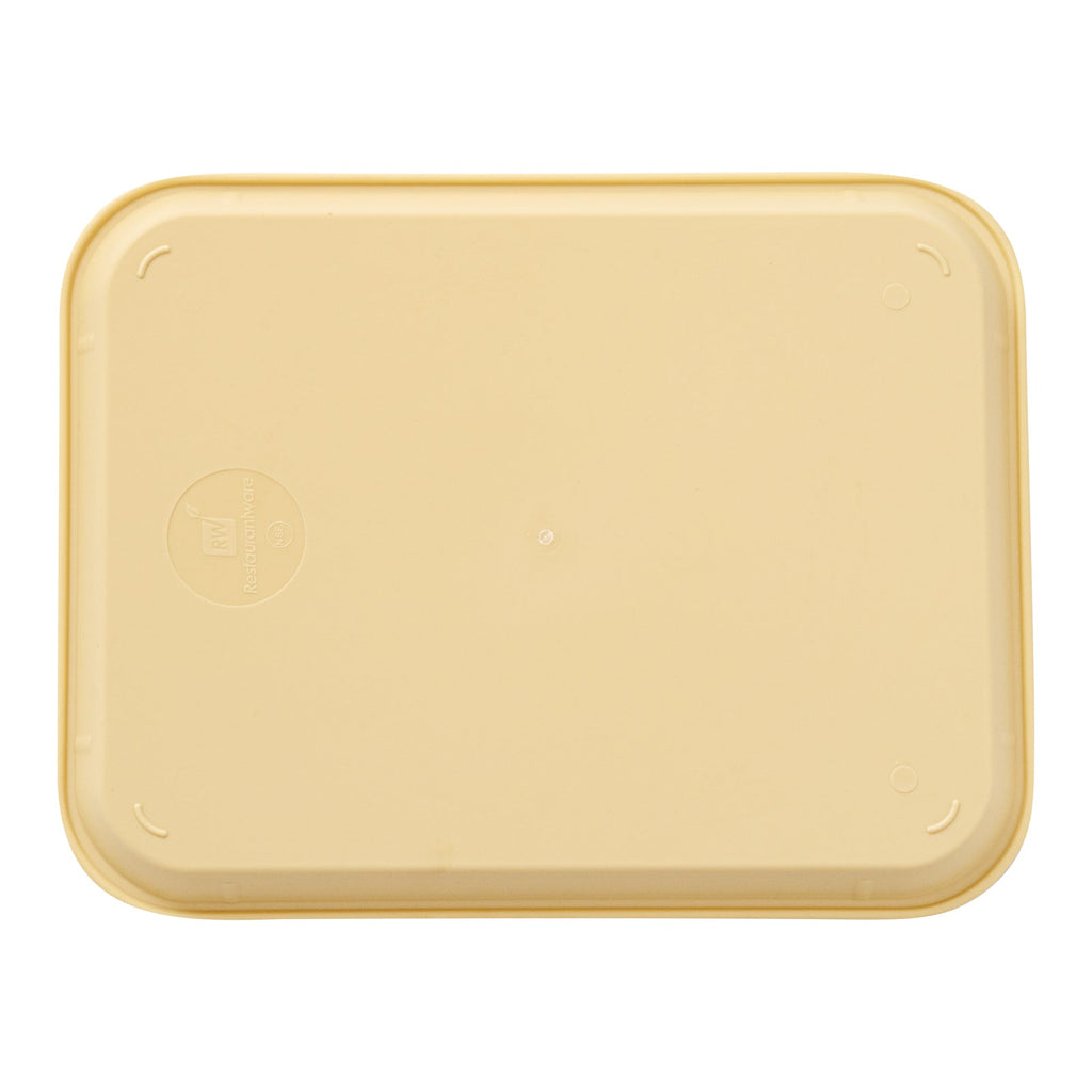 Chef 101 Rectangle Beige Plastic Fast Food Tray - 14" x 18" - 50 count box