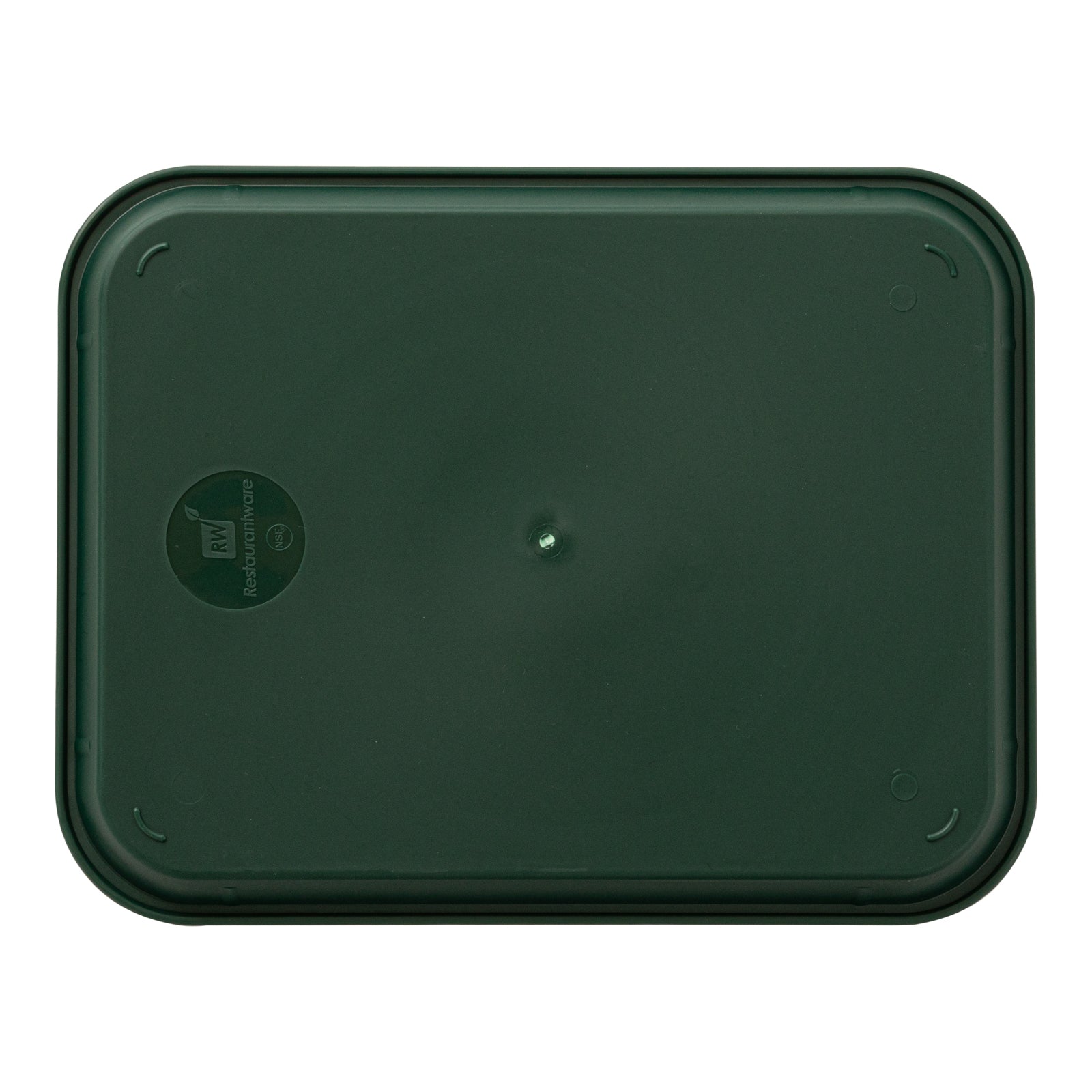 Chef 101 Rectangle Forest Green Plastic Fast Food Tray - 14" x 18" - 1 count box