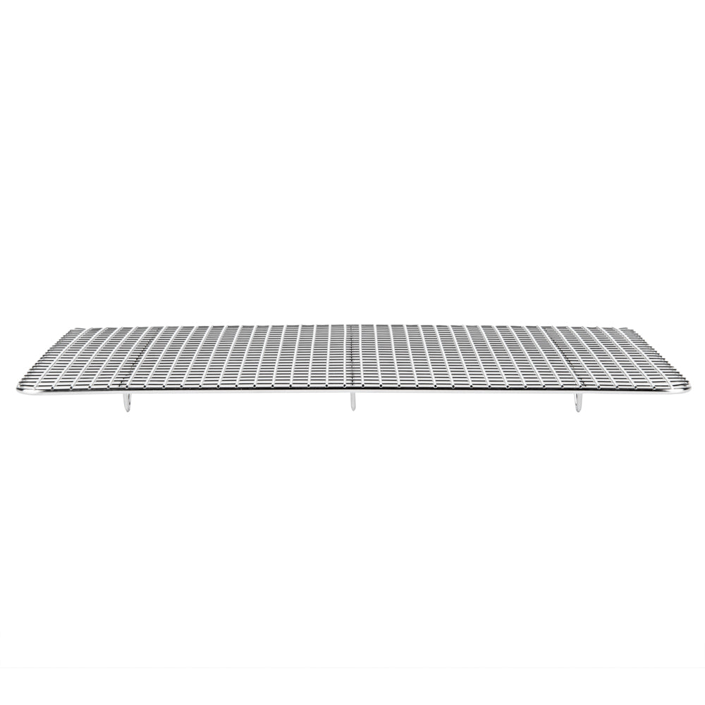 Met Lux Stainless Steel Footed Wire Cooling Rack - For Jelly Roll Pan - 9 3/4" x 14 3/4" - 1 count box