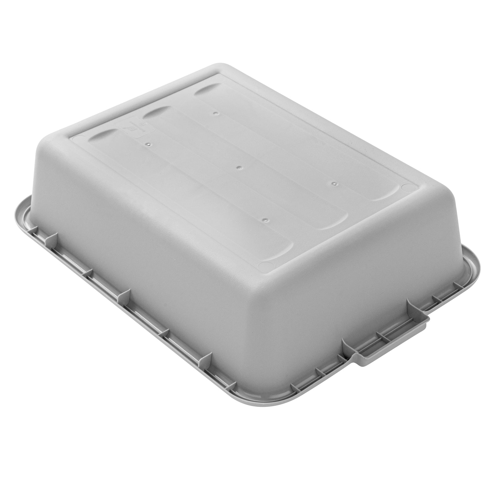 RW Clean Gray Plastic Bus Tub - Easy Grip - 20" x 15" x 5" - 1 count box