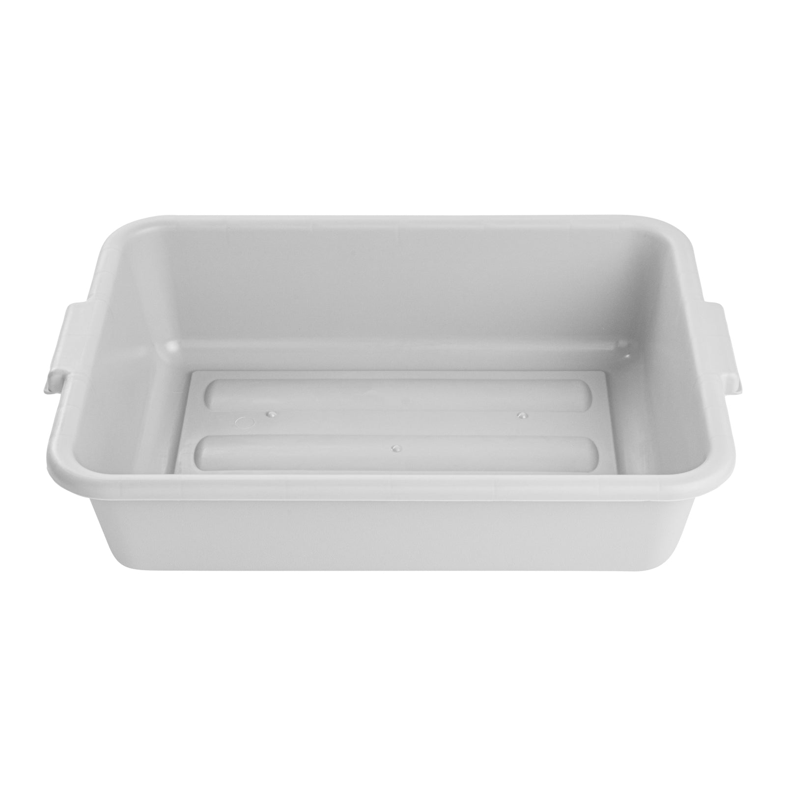 RW Clean White Plastic Bus Tub - Easy Grip - 20" x 15" x 5" - 1 count box