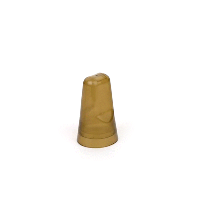 Bar Lux Translucent Plastic Liquor Pourer Cover - Universal - 1 3/4" x 1 3/4" x 3" - 100 count box