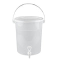 Bev Tek 6 gal Round Clear Plastic Beverage Dispenser - 12 1/4" x 12 1/4" x 15" - 1 count box