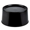 Bev Tek Round Black Plastic Beverage Dispenser Base - For 3 and 6 gal Dispenser - 10 1/2" x 10 1/2" x 6 1/2" - 1 count box