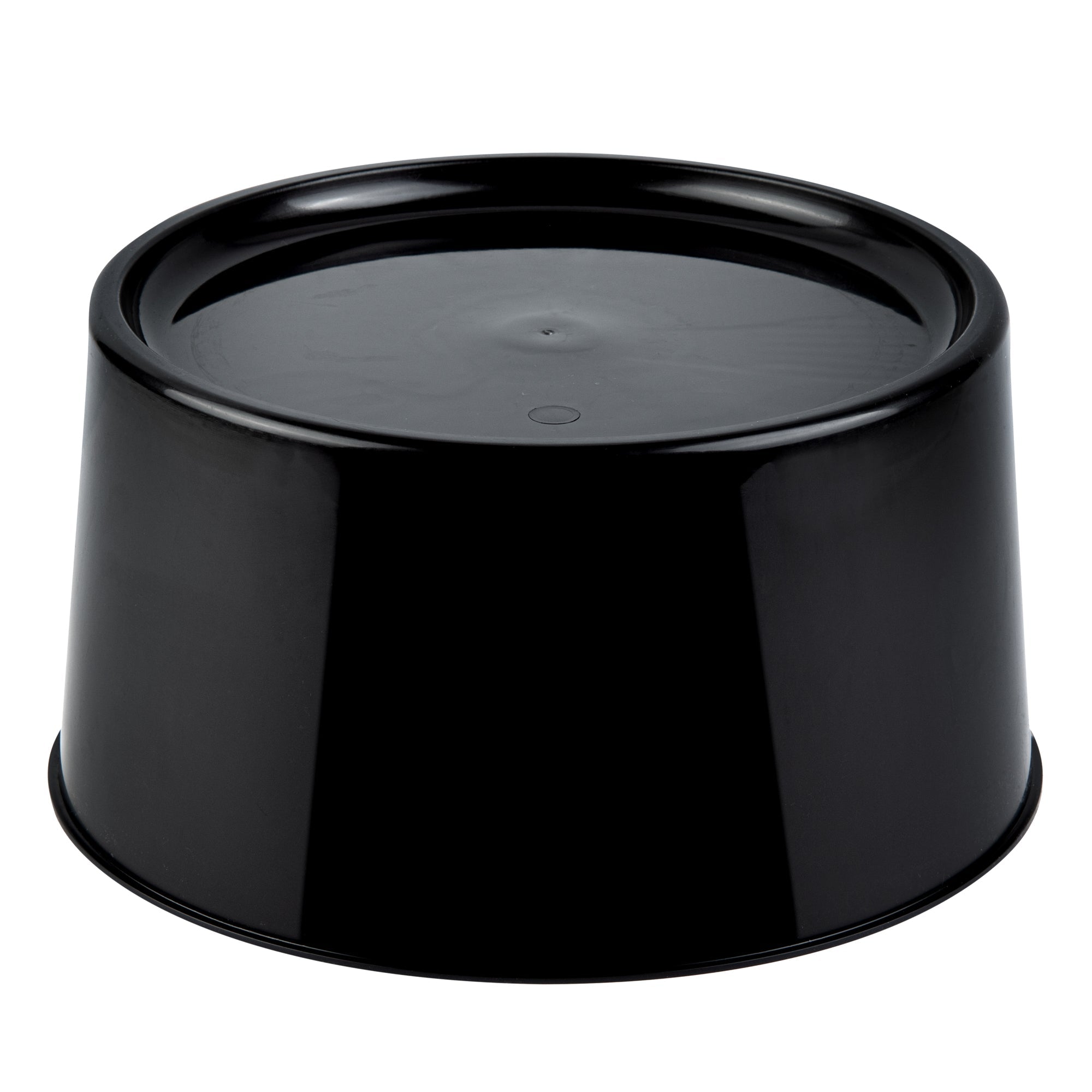 Bev Tek Round Black Plastic Beverage Dispenser Base - For 3 and 6 gal Dispenser - 10 1/2" x 10 1/2" x 6 1/2" - 1 count box