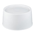 Bev Tek Round White Plastic Beverage Dispenser Base - For 3 and 6 gal Dispenser - 10 1/2" x 10 1/2" x 6 1/2" - 1 count box