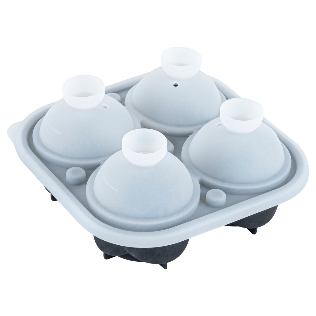 Bar Lux Black Silicone Ice Mold - 2" Rose, 4 Compartments - 1 count box