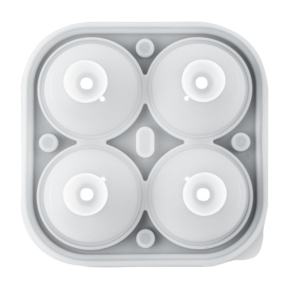 Bar Lux Black Silicone Ice Mold - 2" Rose, 4 Compartments - 1 count box