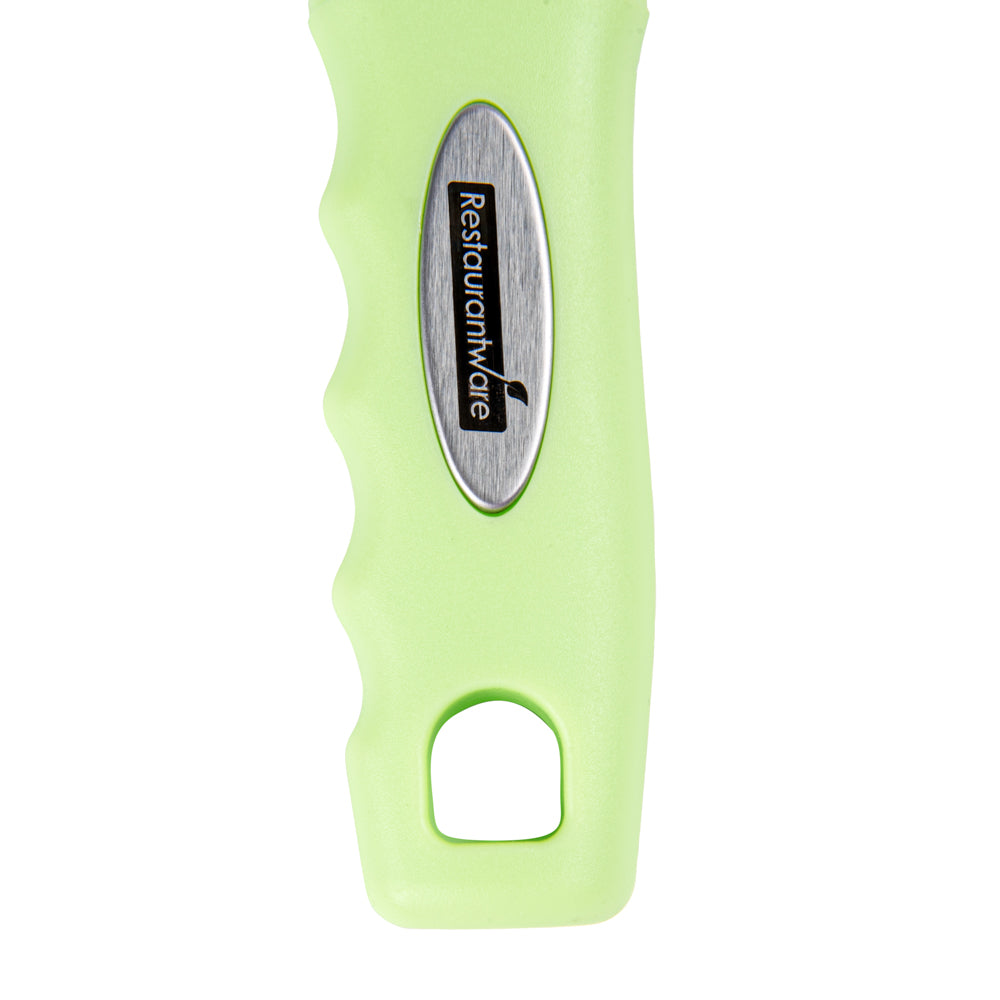 Comfy Grip Green Stainless Steel Vegetable Peeler - 7 1/2" - 1 count box