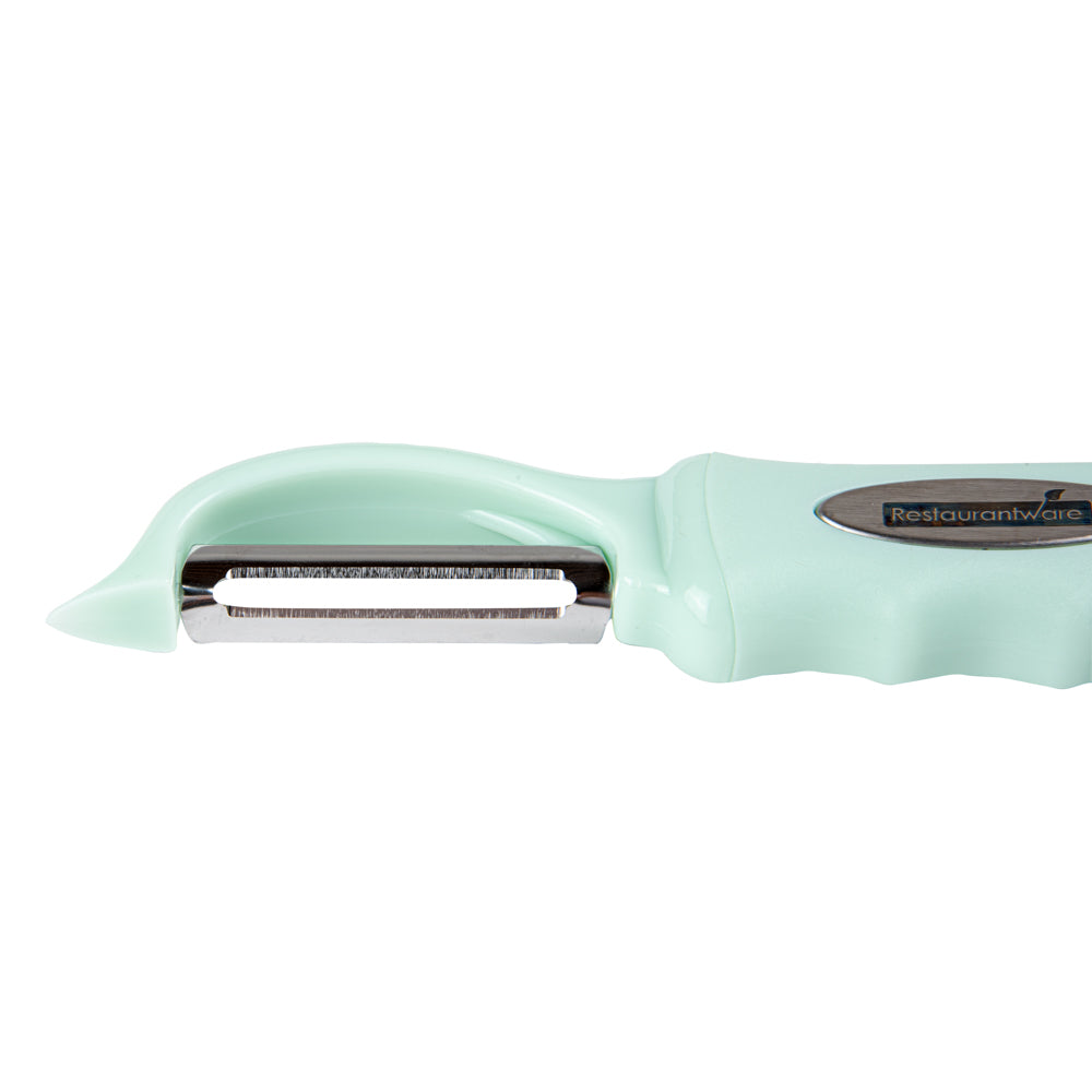 Comfy Grip Teal Stainless Steel Vegetable Peeler - 7 1/2" - 1 count box