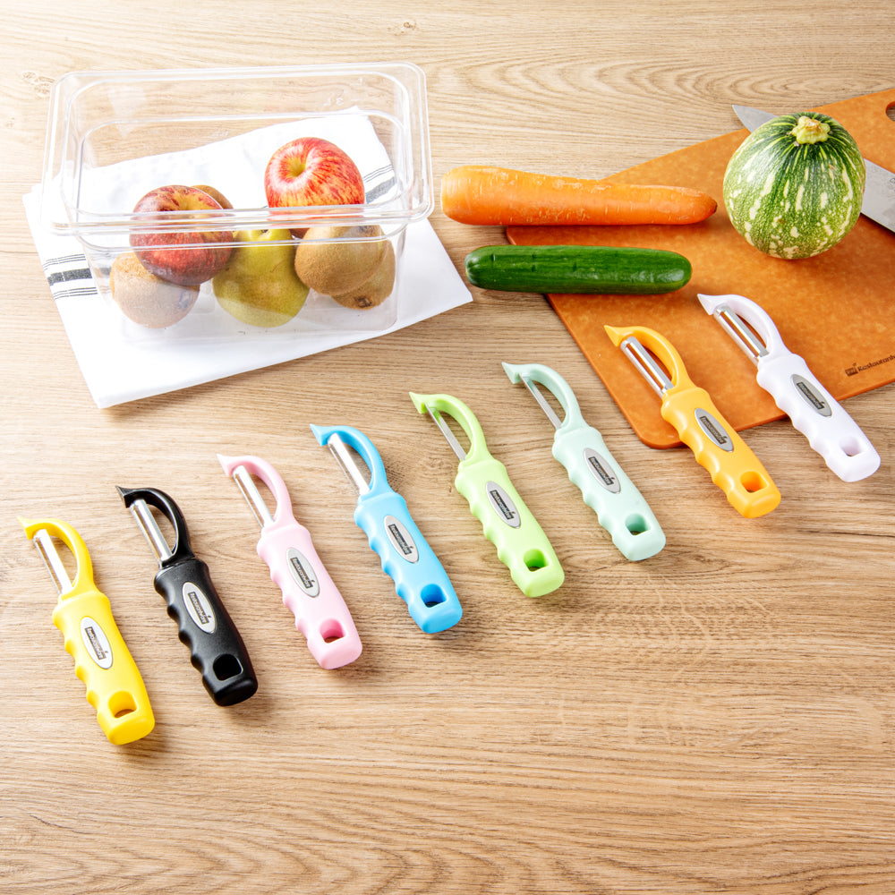 Comfy Grip Teal Stainless Steel Vegetable Peeler - 7 1/2" - 1 count box