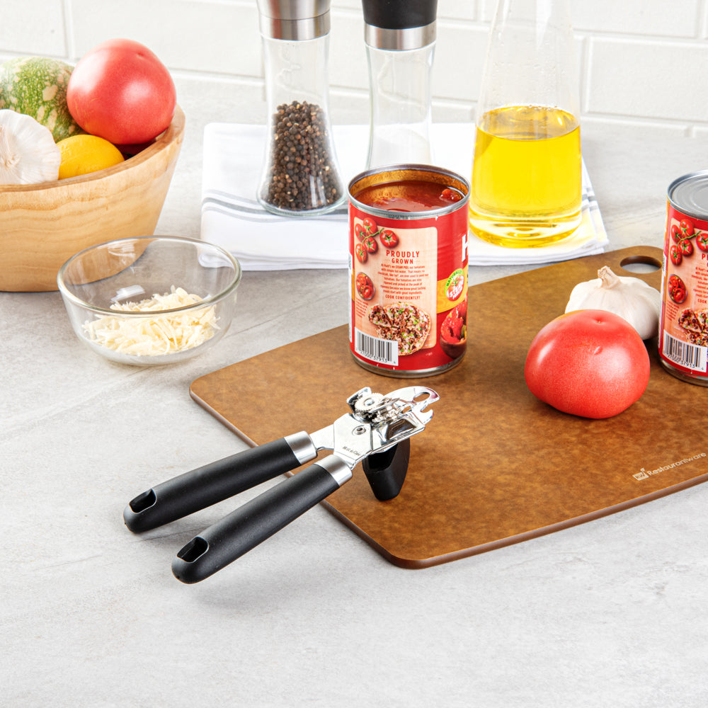 Comfy Grip Black Stainless Steel Can Opener - 7 3/4" x 2" x 2 1/4" - 1 count box