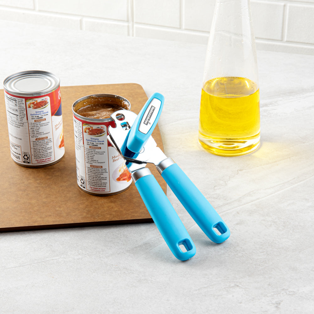 Comfy Grip Blue Stainless Steel Can Opener - 7 3/4" x 2" x 2" - 1 count box