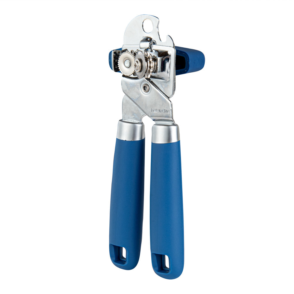 Comfy Grip Midnight Blue Stainless Steel Can Opener - 7 3/4" x 2" x 2 1/4" - 1 count box