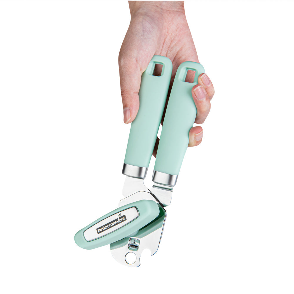 Comfy Grip Mint Green Stainless Steel Can Opener - 7 3/4" x 2" x 2 1/4" - 1 count box