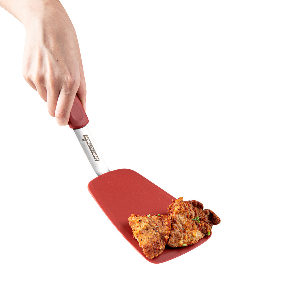 Comfy Grip Red Silicone 2-Piece Solid Turner Set - 1 count box