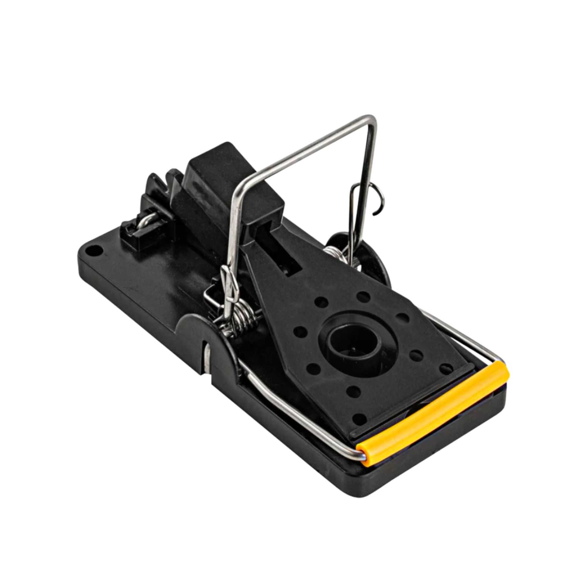 Pest Tek Black Plastic Mouse Trap - Kill Bar, Reusable - 3 3/4" x 1 3/4" x 2 1/4" - 2 count box